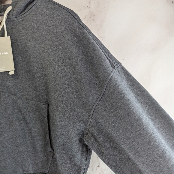 Everlane Sweatshirt Womens XL Dark Gray The Track Hoodie Fill Zip Jacket… - Picture 14 of 15